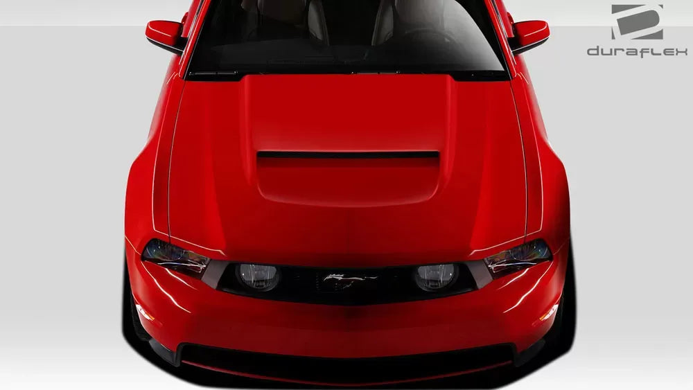 Duraflex CVX Version 8 Hood Compatible With 2010-2012 Ford Mustang - 1 Piece