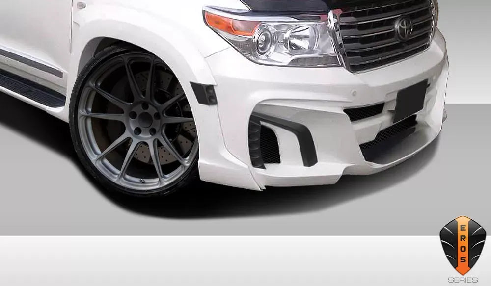 Duraflex Eros Version 1 Wide Body Front Fenders Flares Compatible With 2013-2015 Toyota Land Cruiser - 2 Piece
