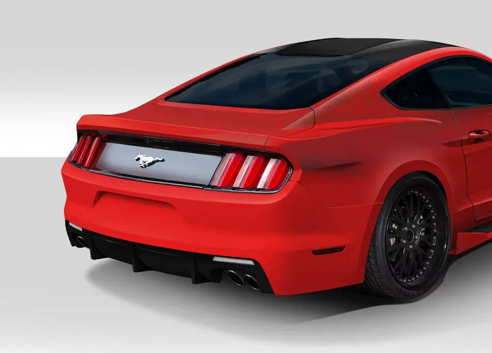 Duraflex Grid Rear Bumper Cover Compatible With 2015-2017 Ford Mustang - 1 Piece