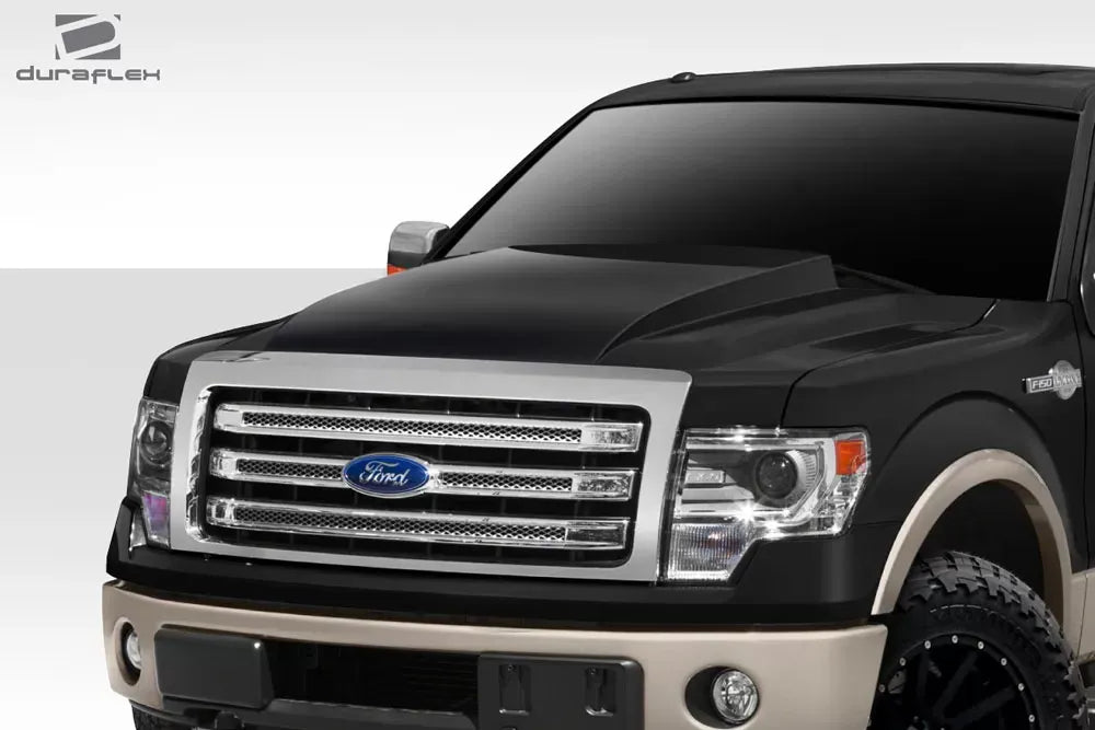 Duraflex Cowl Hood Compatible With 2009-2014 Ford F150 - 1 Piece
