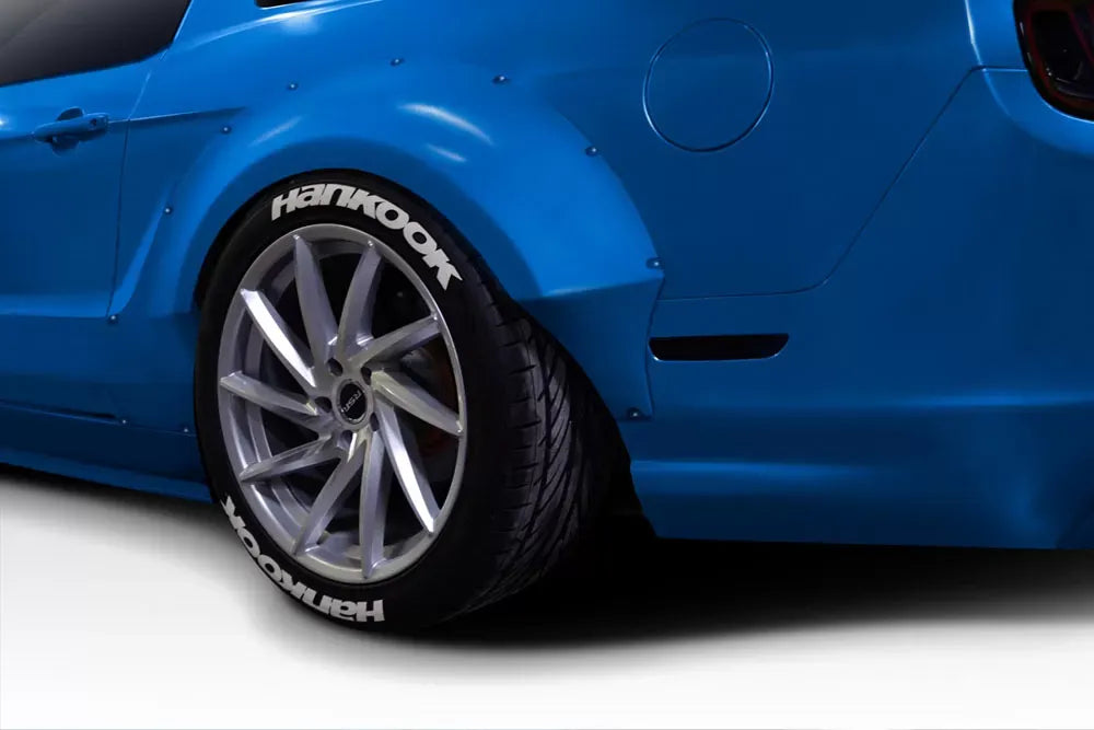 Duraflex Circuit 75mm Rear Fender Flares Compatible With 2010-2014 Ford Mustang