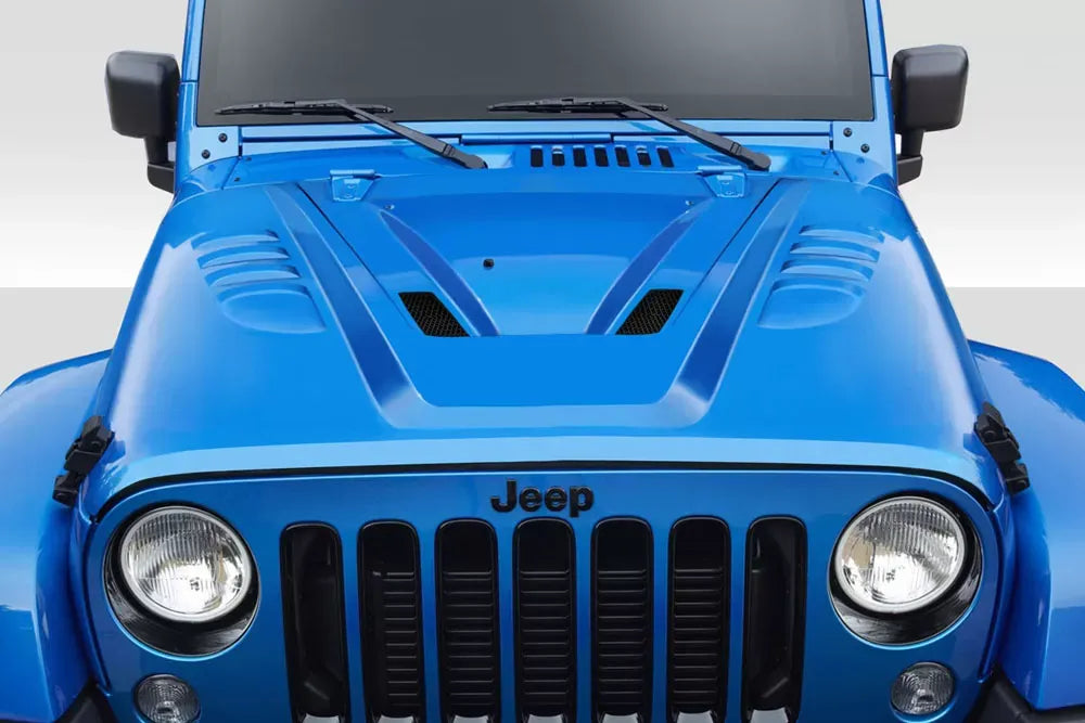 Duraflex ABR Hood Compatible With 2007-2018 Jeep Wrangler - 1 Piece