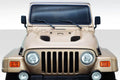 Duraflex Power Dome Hood Compatible With 1997-2006 Jeep Wrangler - 1 Piece