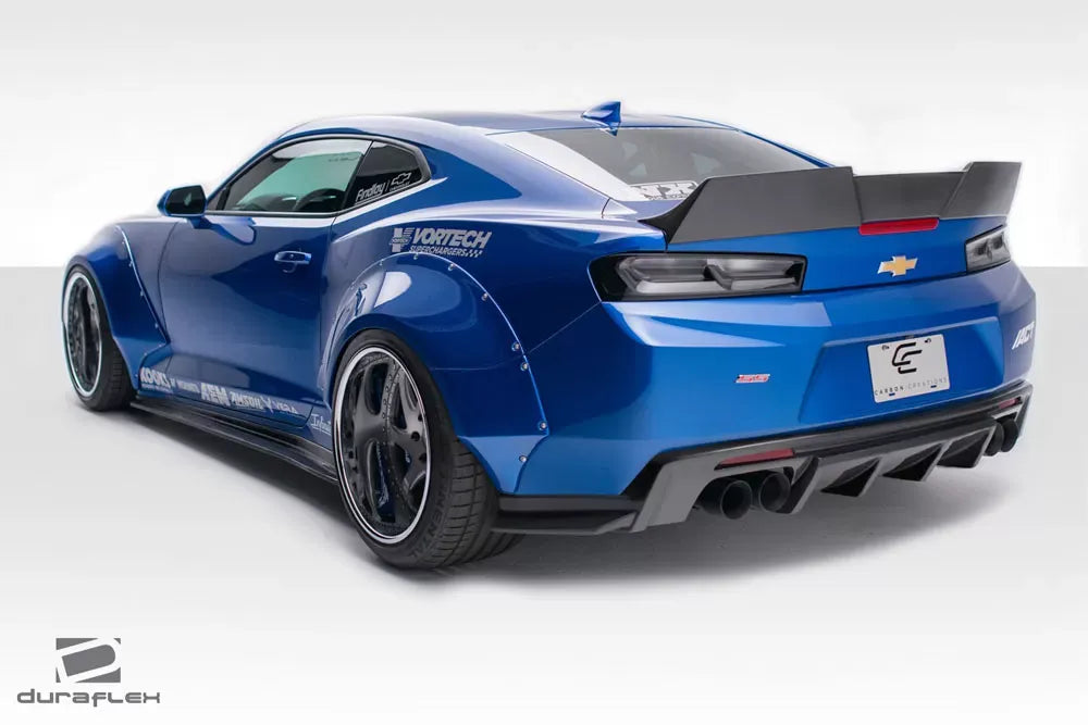 Duraflex Grid Rear Fender Flares Compatible With 2016-2018 Chevrolet Camaro - 4 Piece