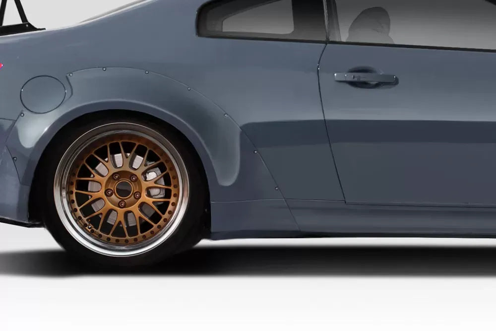 Duraflex Circuit 75mm Rear Fenders Flares Caps Compatible With 2003-2007 G Coupe G35 Non-Sport - 2 Piece
