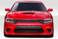 Duraflex Hellcat Look Front Bumper Cover Compatible With 2015-2023 Dodge Charger - 1 Piece