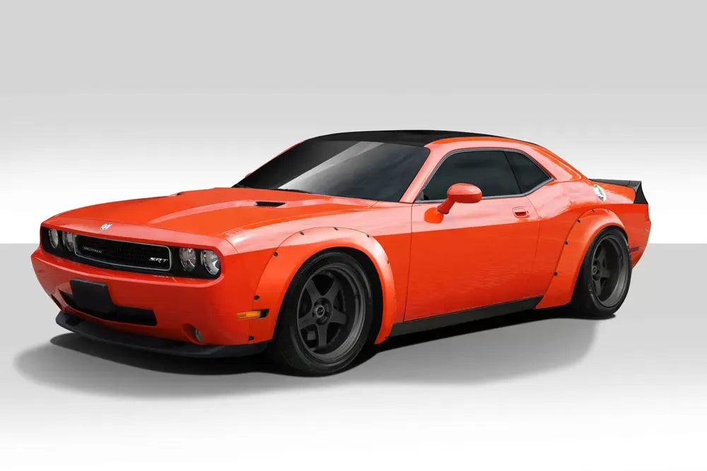 Duraflex Novara Wide Body Kit Compatible With 2008-2023 Dodge Challenger - 7 Piece