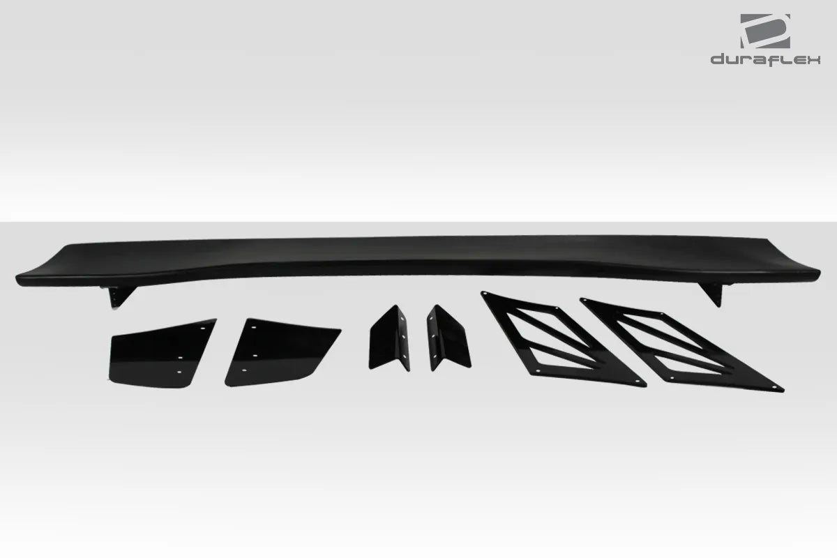 Universal 62" Duraflex VRX V1 Tall Wing Spoiler Complete Kit - 9 Piece
