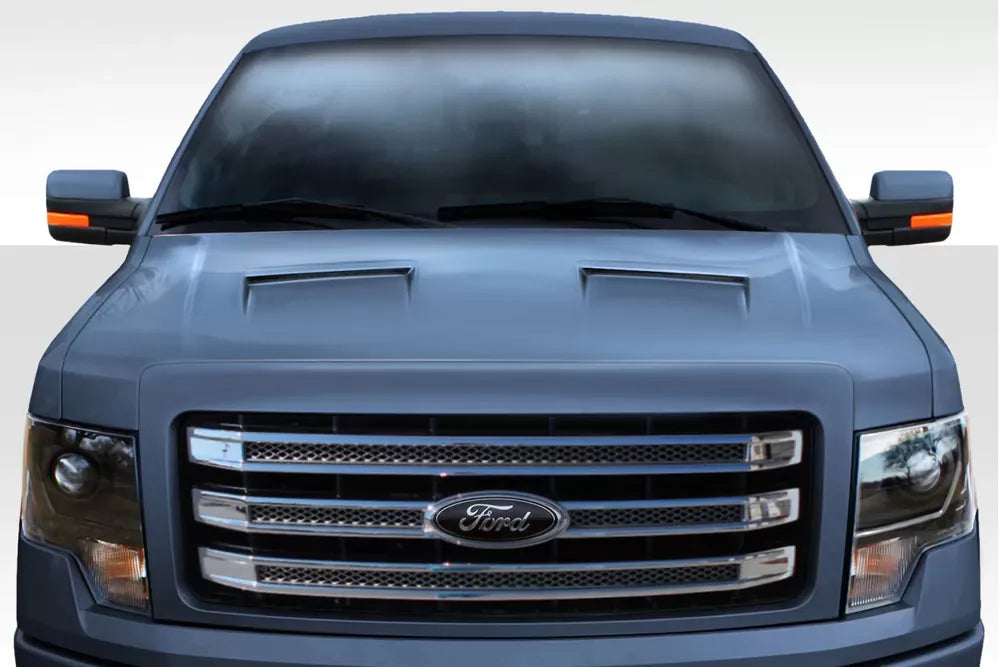 Duraflex Ram Air Hood Compatible With 2009-2014 Ford F150 - 1 Piece