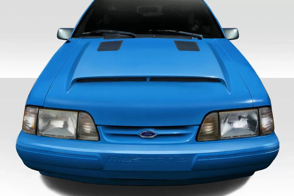 Duraflex GT500 Hood Compatible With 1987-1993 Ford Mustang - 1 Piece