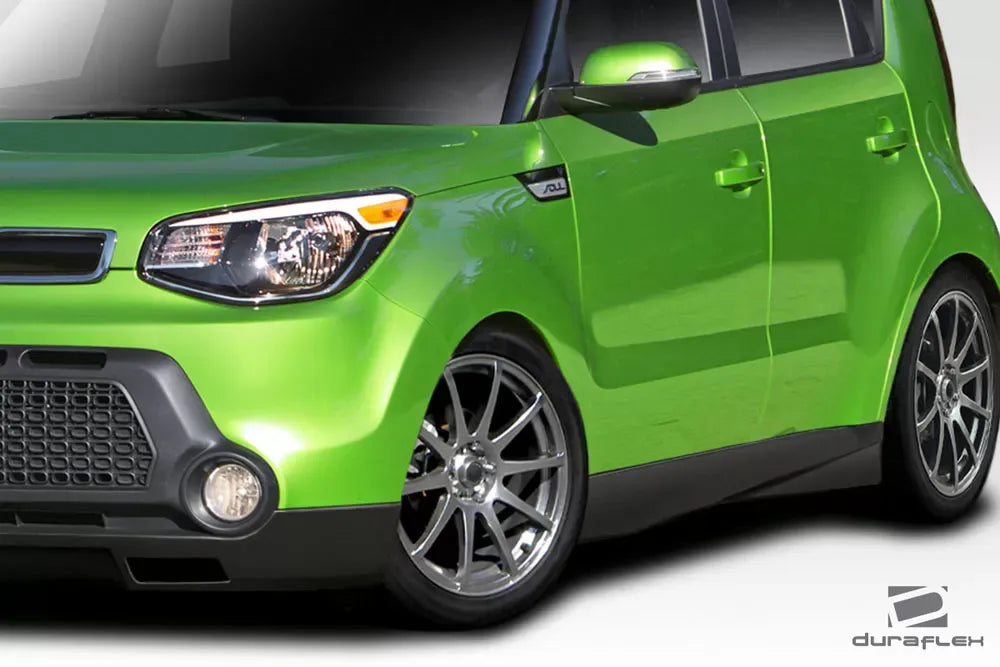 Duraflex Racer Side Skirts Compatible With 2015-2016 Kia Soul - 2 Piece