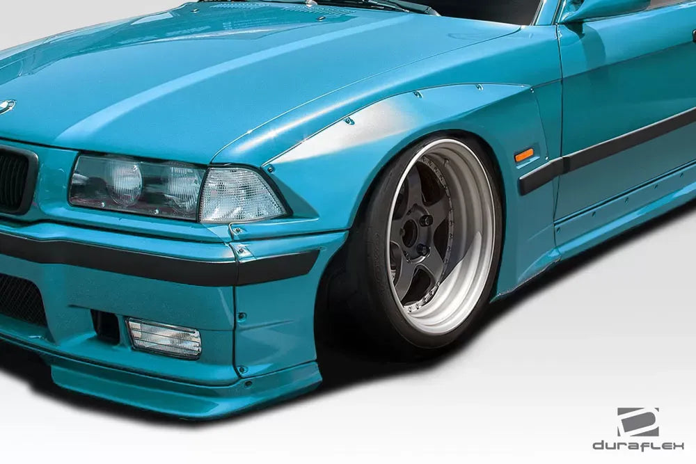 Duraflex Circuit Side Skirts Compatible With 1992-1998 BMW 3 Series - 2 Piece