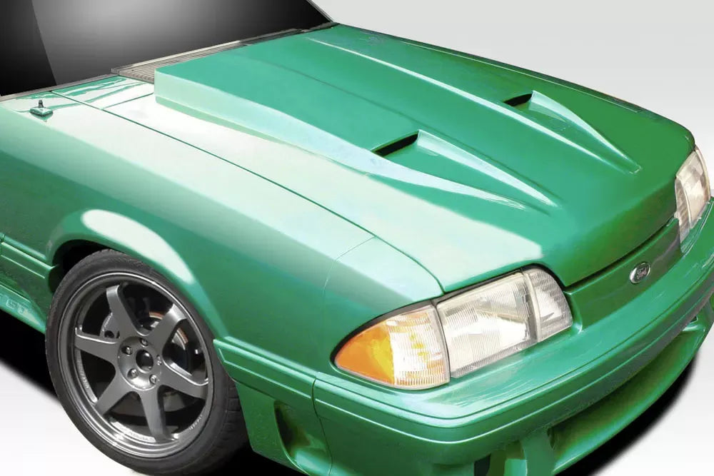 Duraflex STM Hood Compatible With 1987-1993 Ford Mustang - 1 Piece