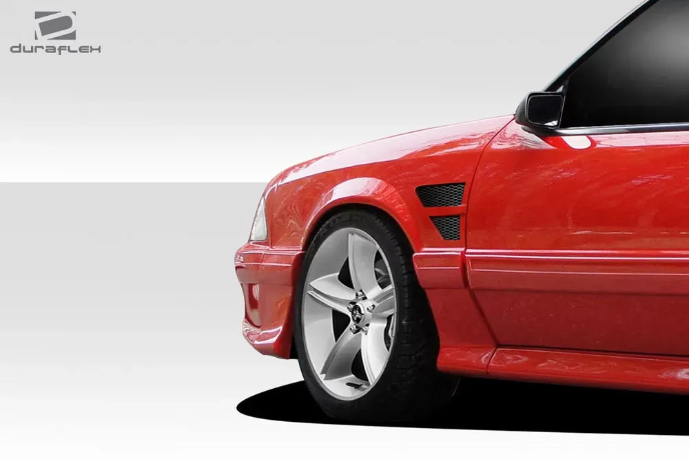 Duraflex D1 Front Fenders Compatible With 1987-1993 Ford Mustang - 2 Piece
