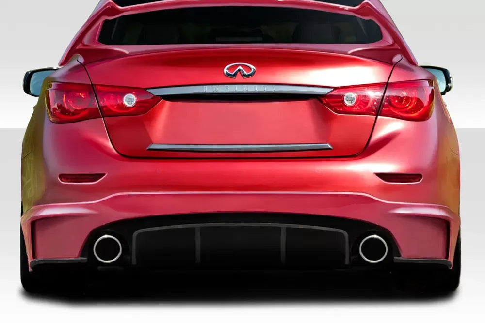Duraflex Impulse Rear Lip Add On Spoiler Compatible With 2014-2017 Infiniti Q50 - 1 Piece