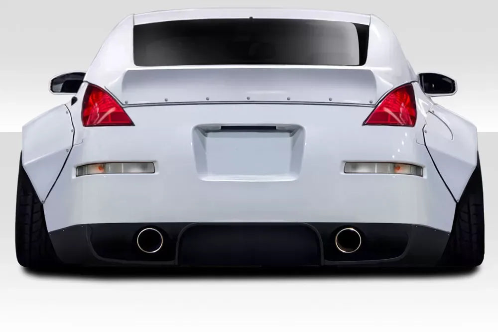 Duraflex RBS Rear Lip Add On Spoiler Compatible With 2003-2008 Nissan 350Z - 3 Piece