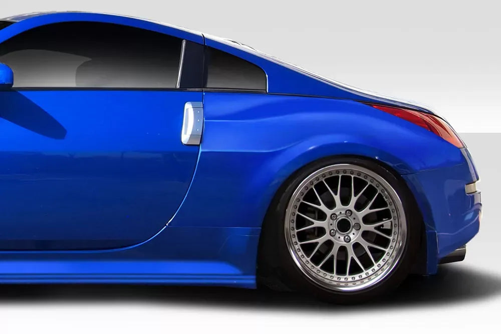 Duraflex Demon Rear Fender Flares Compatible With 2003-2008 Nissan 350Z - 2 Piece