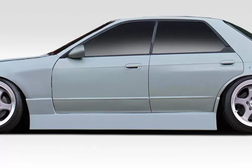 Duraflex Type U Side Skirts Compatible With 1989-1994 Nissan Skyline R32 4DR - 2 Piece