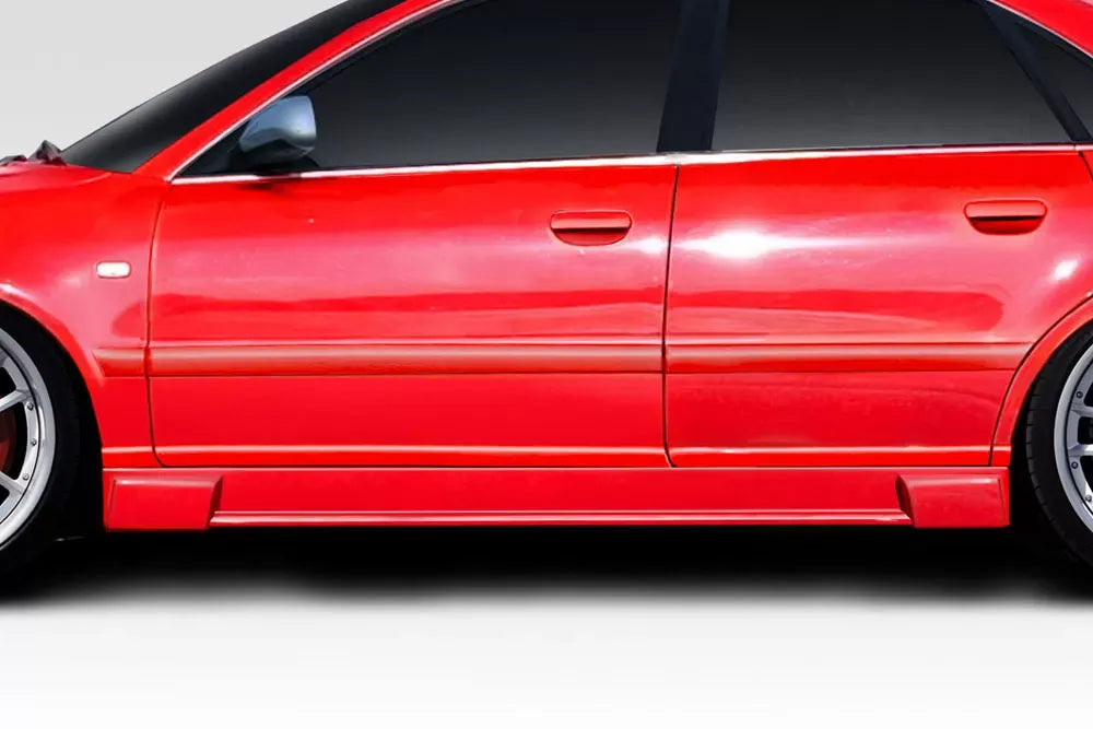 Duraflex Version 1 Side Skirts Compatible With 1996-2001 Audi A4 - 2 Piece