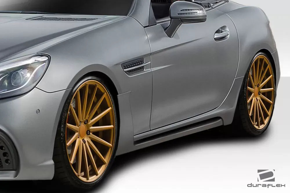 Duraflex W-1 Side Skirts Compatible With 2012-2016 Mercedes SLK - 2 Piece