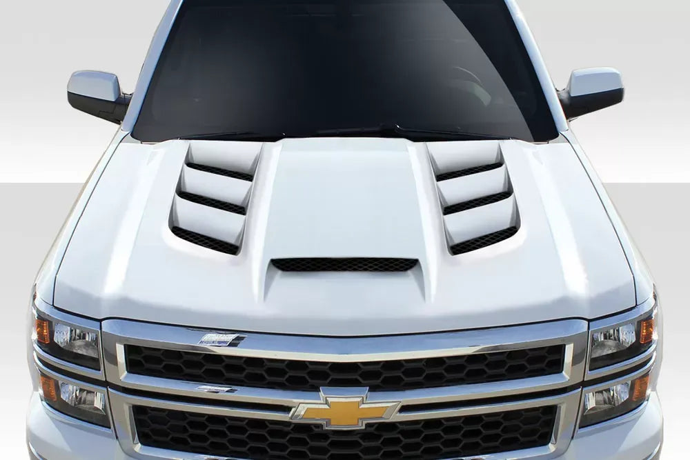 Duraflex Viper Hood Compatible With 2014-2015 Chevrolet Silverado - 1 Piece