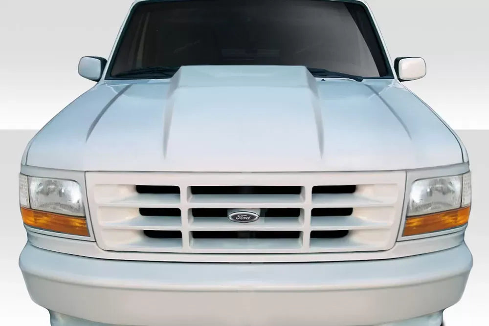 Duraflex Cowl Hood Compatible With 1992-1996 Ford F150 - 1 Piece