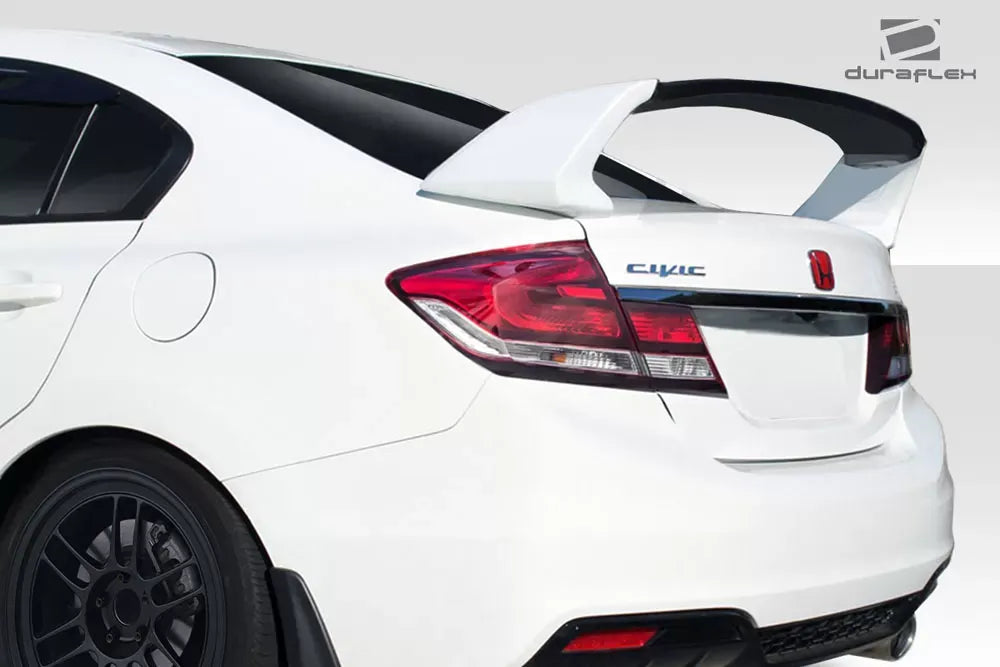 Duraflex RR Wing Spoiler Compatible With 2012-2015 Honda Civic - 3 Piece
