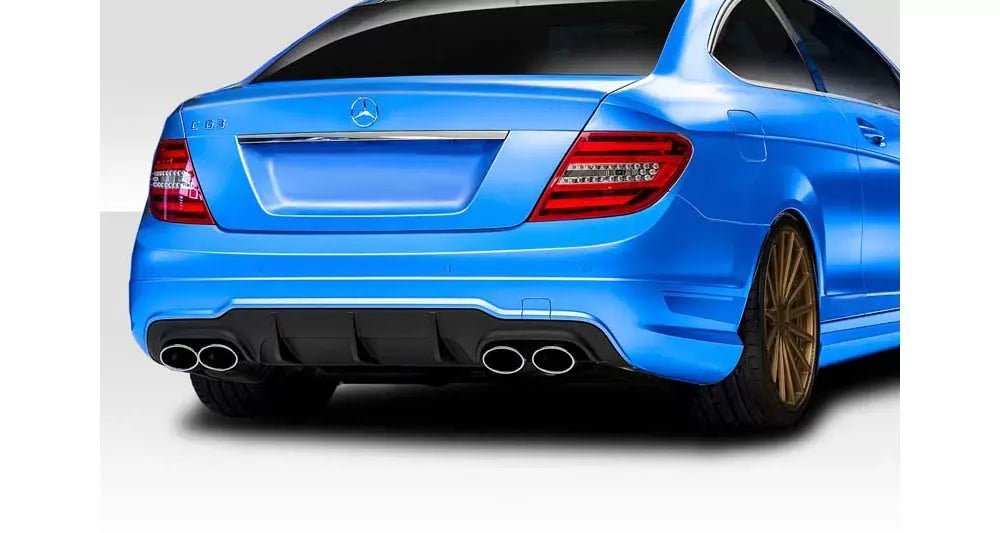 Duraflex C63 Look Rear Lip Add On Spoiler Compatible With 2012-2014 Mercedes C Class - 1 Piece