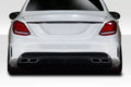 Duraflex C63 Look Rear Diffuser Compatible With 2015-2021 Mercedes C Class W205 - 1 Piece