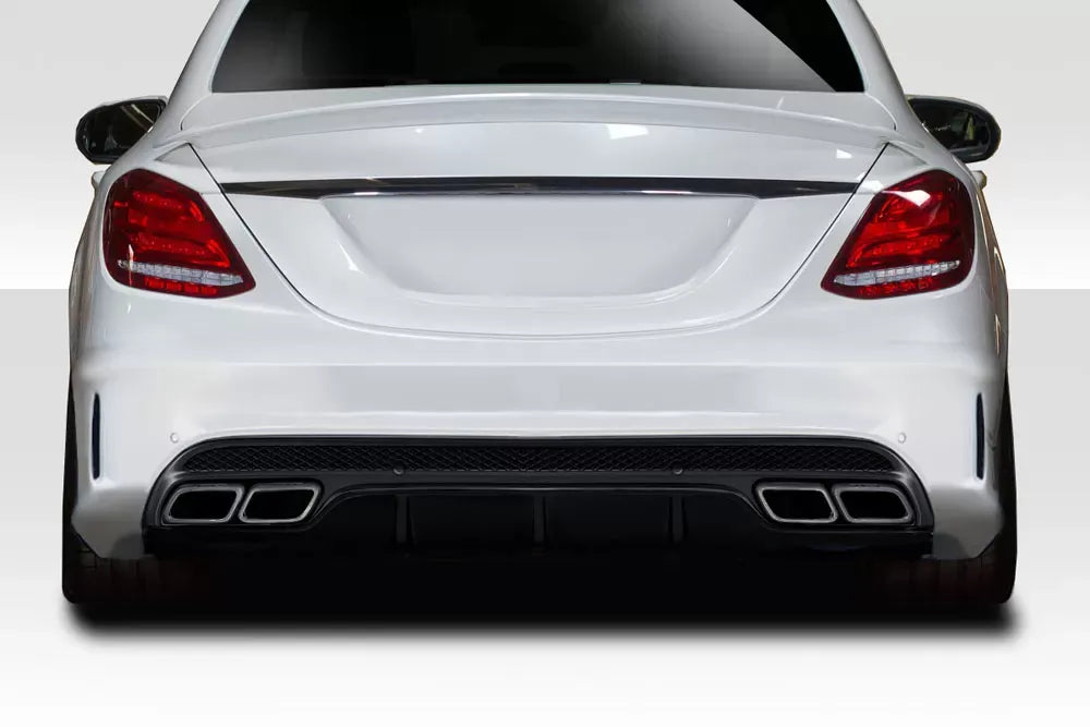 Duraflex C63 Look Rear Diffuser Compatible With 2015-2021 Mercedes C Class W205 - 1 Piece