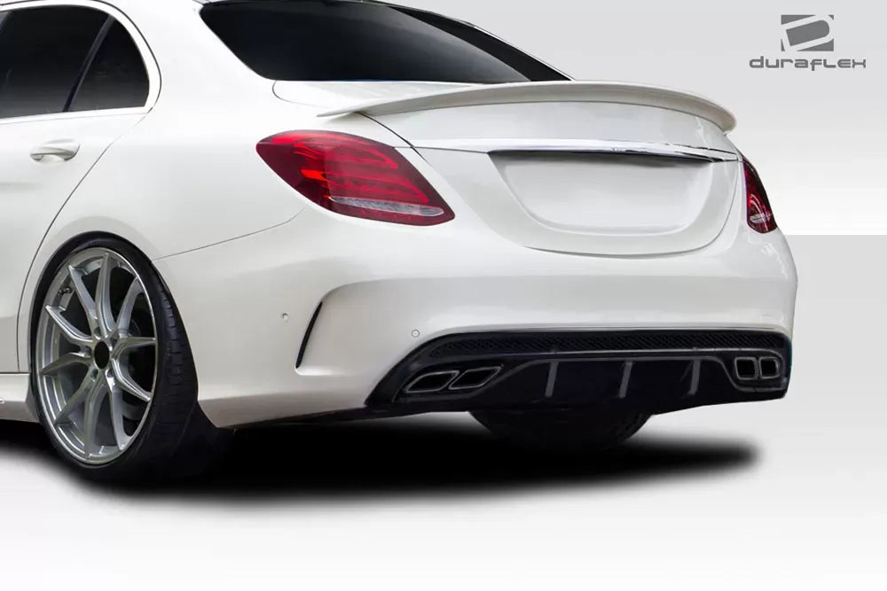 Duraflex C63 Look Rear Diffuser Compatible With 2015-2021 Mercedes C Class W205 - 1 Piece