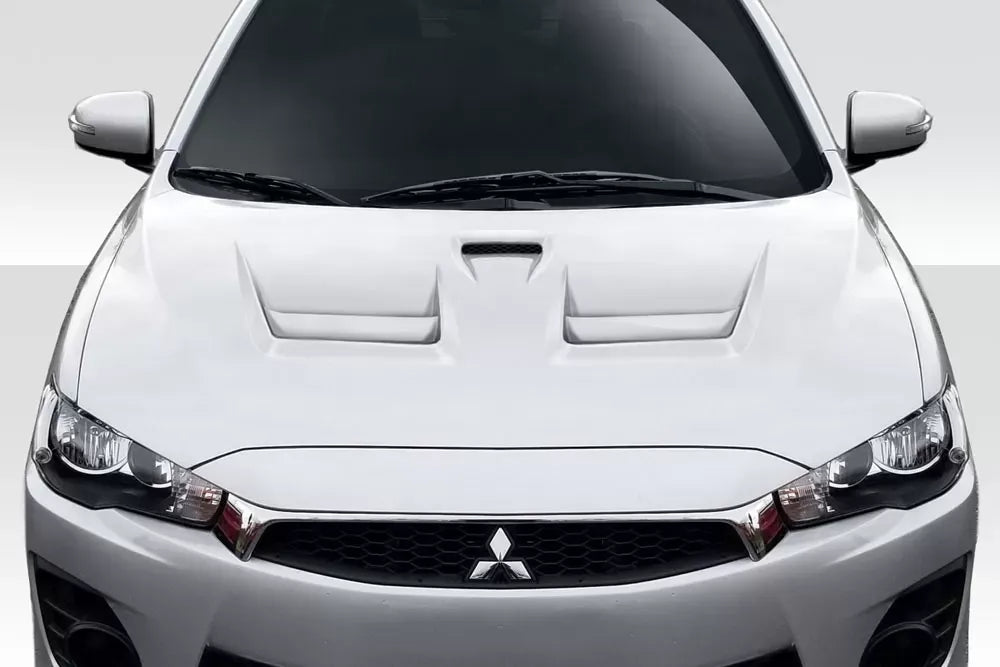 Duraflex D Spec Hood Compatible With 2008-2017 Mitsubishi Lancer - 1 Piece