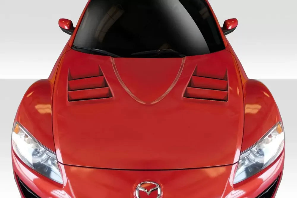 Duraflex Vader Hood Compatible With 2004-2008 Mazda RX8 - 1 Piece