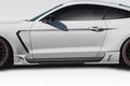 Duraflex KT Style Side Skirts Add-Ons Compatible With 2015-2023 Ford Mustang