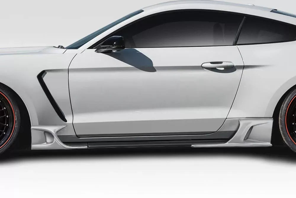 Duraflex KT Style Side Skirts Add-Ons Compatible With 2015-2023 Ford Mustang