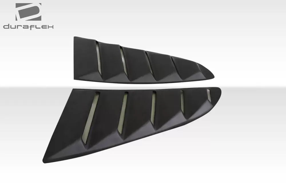 Duraflex KT Window Scoops Compatible With 2015-2023 Ford Mustang - 2 Piece