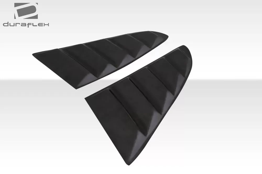 Duraflex KT Window Scoops Compatible With 2015-2023 Ford Mustang - 2 Piece