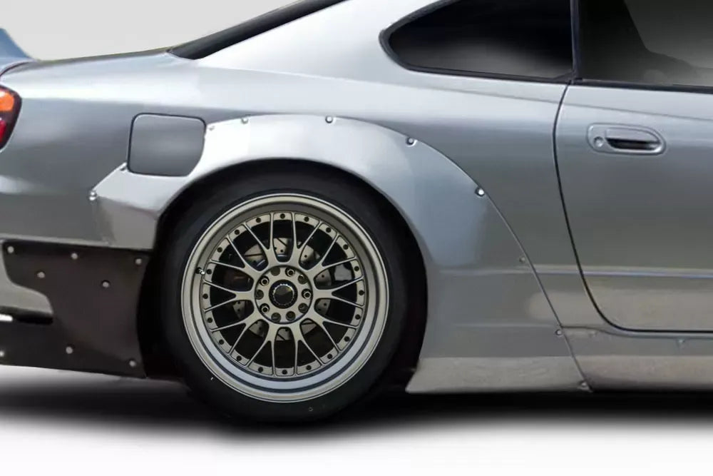 Duraflex TKO RBS Wide Body Rear Fender Flares Compatible With 1999-2002 Nissan S15 Silvia - 2 Piece