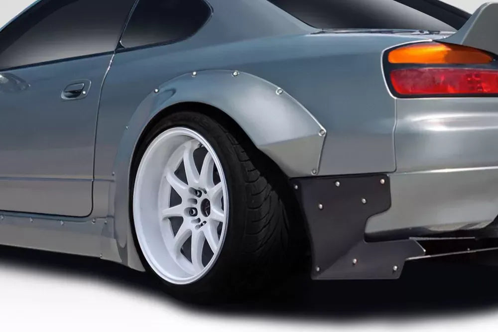 Duraflex TKO RBS Wide Body Rear Fender Flares Compatible With 1999-2002 Nissan S15 Silvia - 2 Piece