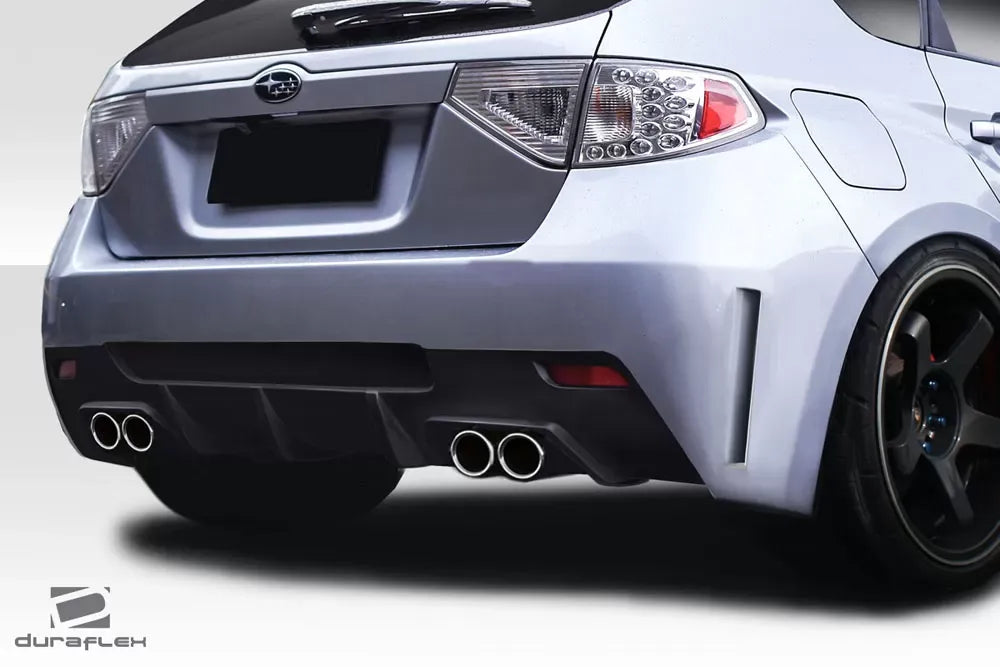 Duraflex VRS Rear Bumper Cover Compatible With 2008-2014 Subaru Impreza - 1 Piece