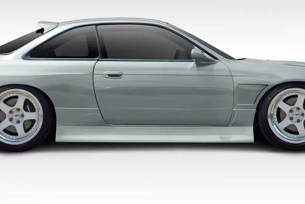Duraflex Type U V2 Side Skirts Compatible With 1995-1998 Nissan 240SX - 2 Piece
