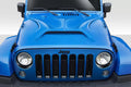 Duraflex Predator Hood Compatible With 2007-2018 Jeep Wrangler - 1 Piece