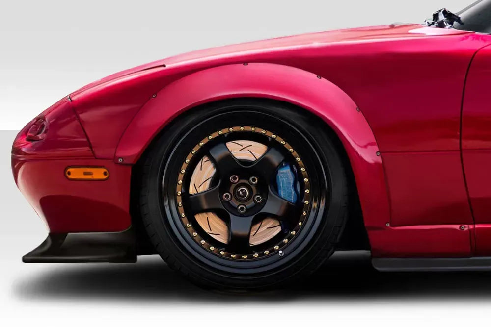 Duraflex TKO RBS Wide Body Front Fenders Flares Compatible With 1990-1997 Mazda Miata - 2 Piece