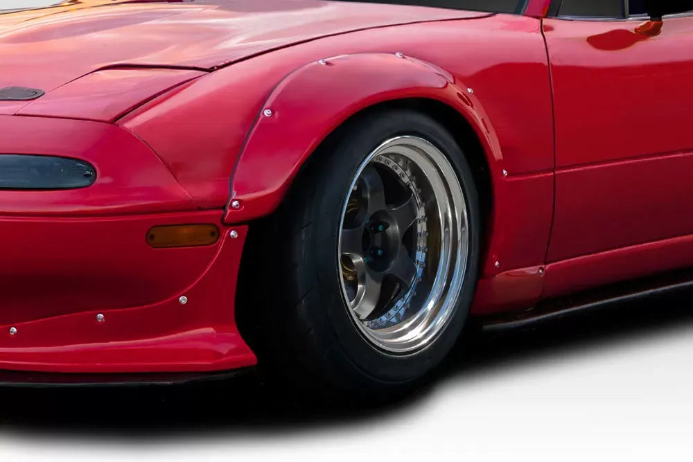 Duraflex TKO RBS Wide Body Front Fenders Flares Compatible With 1990-1997 Mazda Miata - 2 Piece