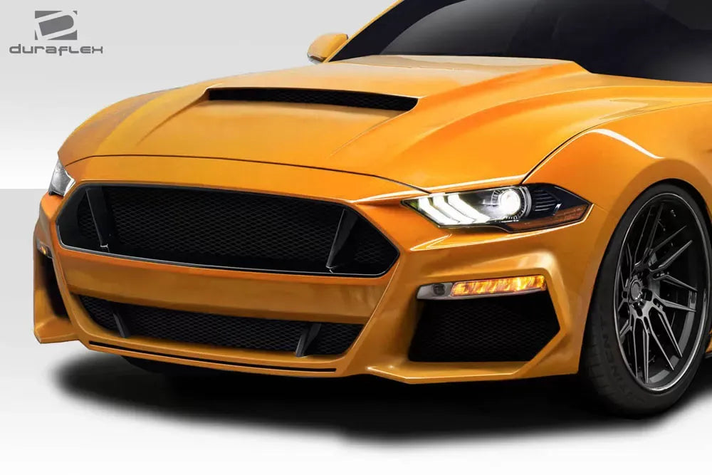 Duraflex Grid Front Bumper Cover Compatible With 2018-2023 Ford Mustang - 1 Piece