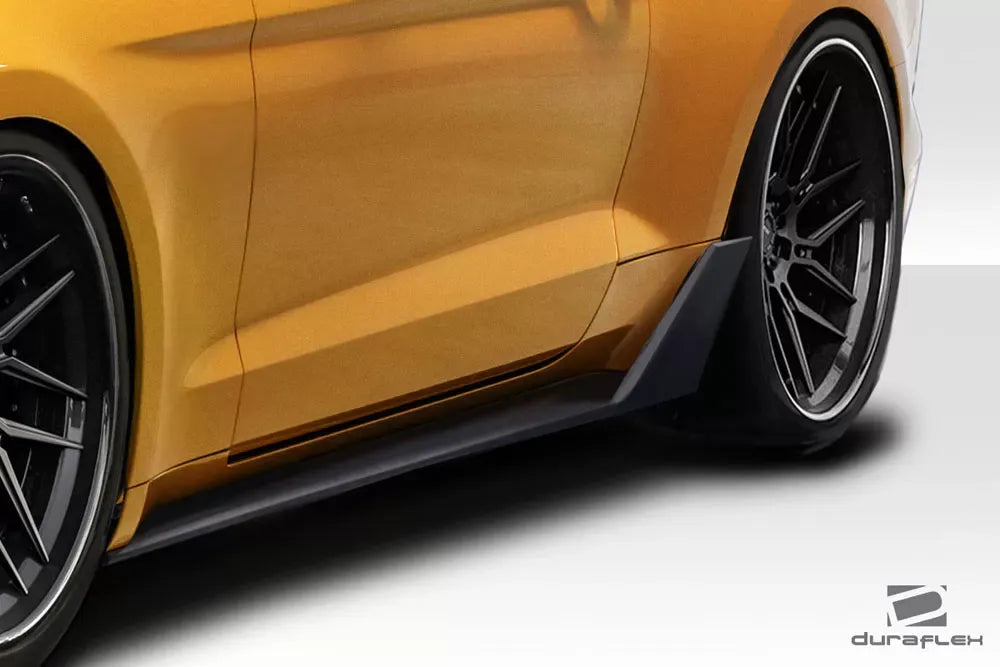 Duraflex Grid V2 Side Skirts Rocker Panels Compatible With 2015-2023 Ford Mustang - 2 Piece