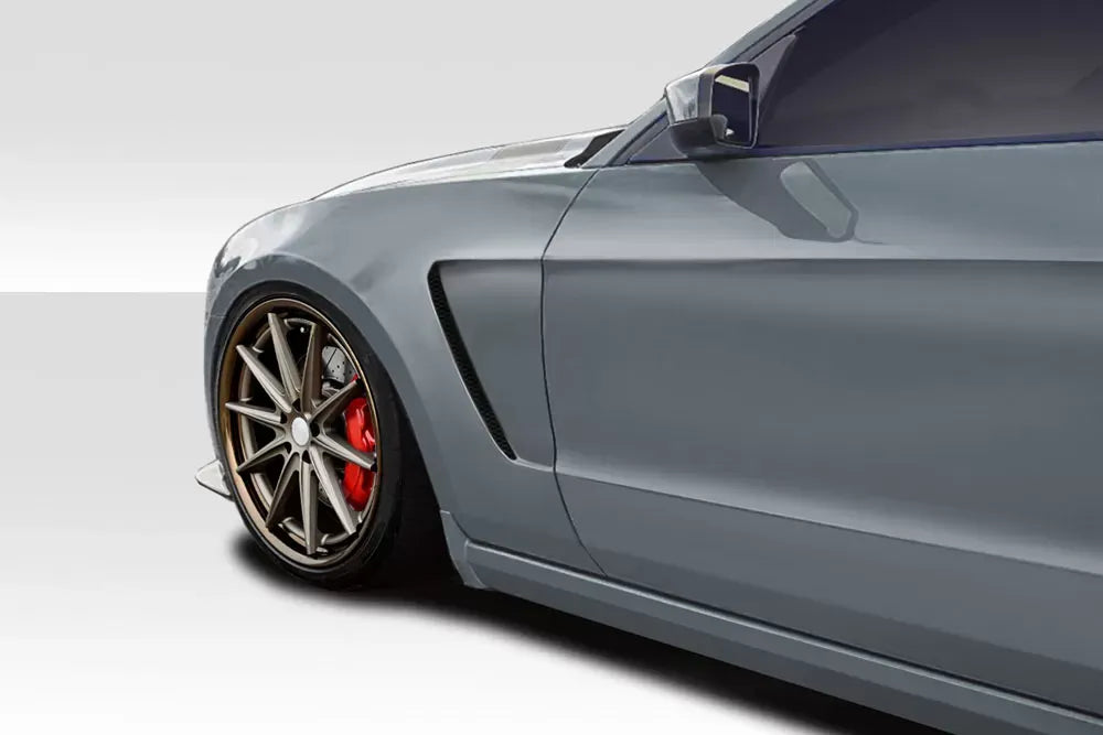 Duraflex GT350 V2 Look Front Fenders Compatible With 2010-2014 Ford Mustang - 2 Piece