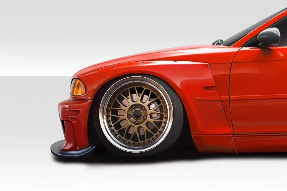 Duraflex Circuit Wide Body Front Fenders Flares Compatible With 1999-2001 BMW 3 Series - 4 Piece