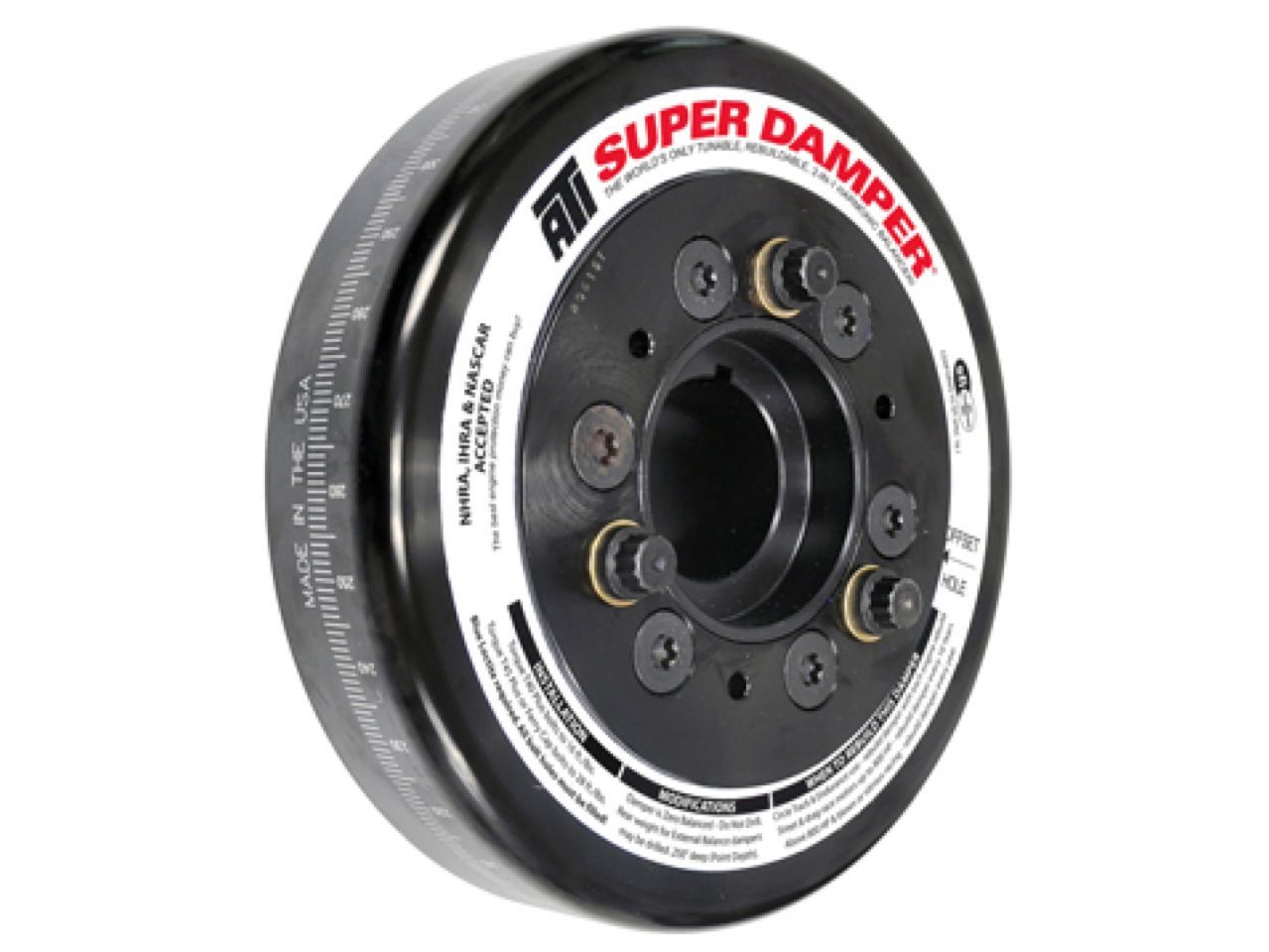 ATI Performance Products Damper - 6 - Al - Chevy Sb/90* V-6 - Pont-4 2 Rg St Hub