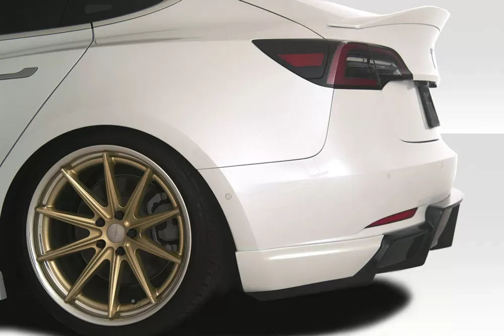 Duraflex GT Concept Rear Diffuser Compatible With 2017-2023 Tesla Model 3 - 1 Piece